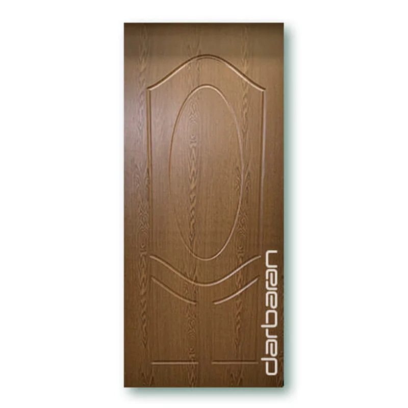 درب MDF-8milli روکش رنگ طرح سه قاب بیضی سفارشی