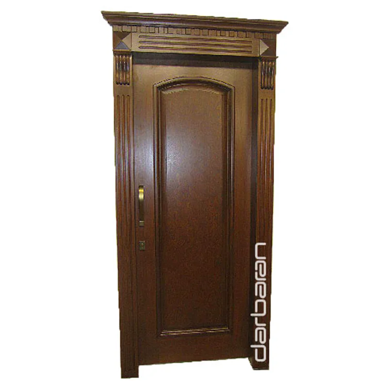 درب تمام چوبی اتاقی - طرح 4 (همراه با رنگ و نصب) متری