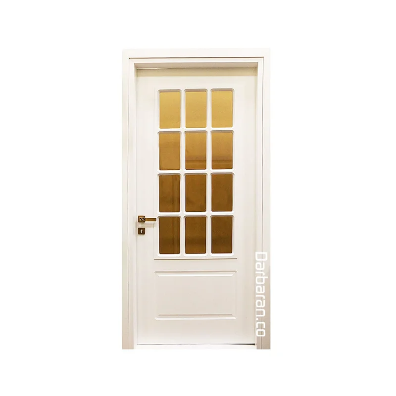 درب MDF-8milli طرح شیشه خور سفارشی